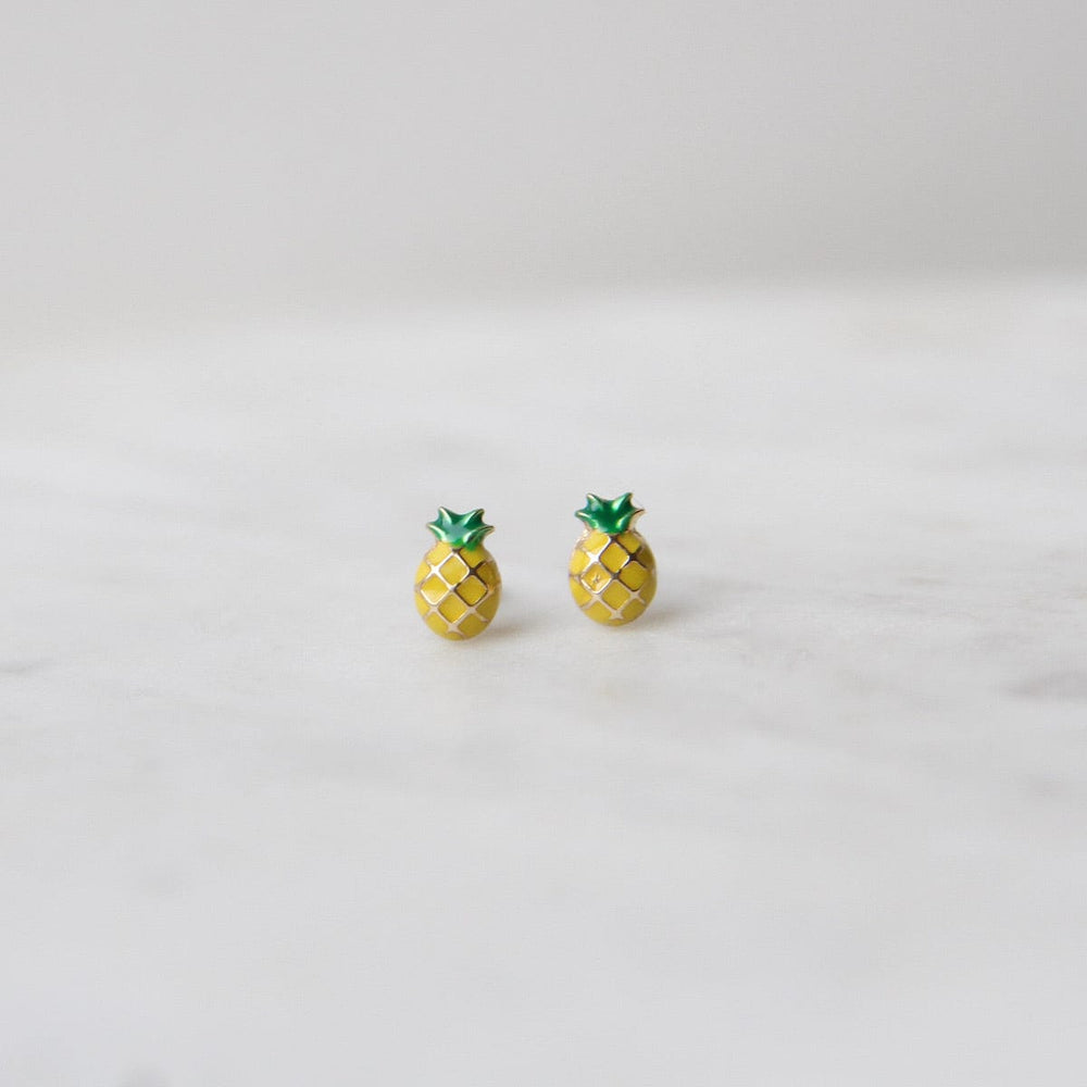 
                      
                        EAR-14K 14k Yellow Gold Enamel Pineapple Post Earring
                      
                    