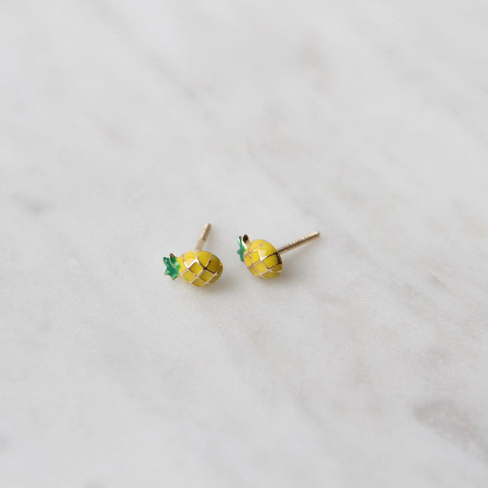 
                      
                        EAR-14K 14k Yellow Gold Enamel Pineapple Post Earring
                      
                    