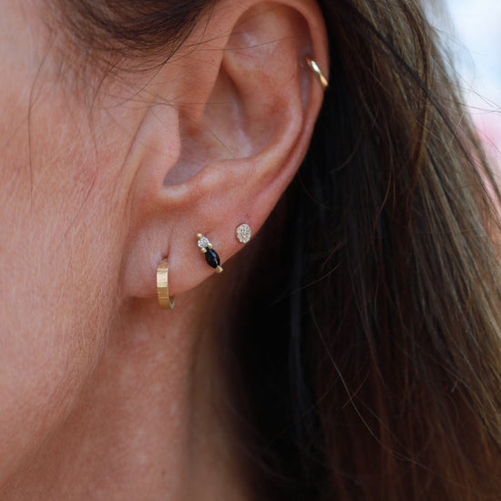 EAR-14K 14k Yellow Gold Extra Petite High Polish Huggies