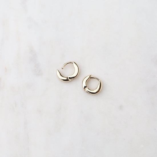 EAR-14K 14K Yellow Gold Extra Small Hinged Hoop