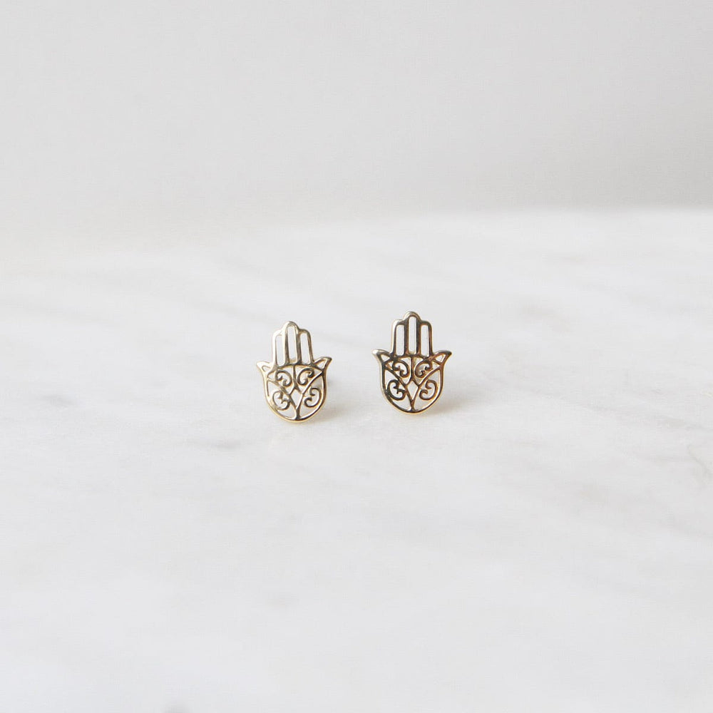 
                      
                        EAR-14K 14k Yellow Gold Hamsa Post Earring
                      
                    