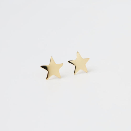 EAR-14K 14k Yellow Gold Medium Star Post Earring