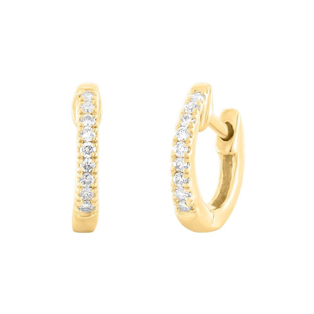 
                      
                        EAR-14K 14k Yellow Gold Mini Diamond Huggie Earrings
                      
                    