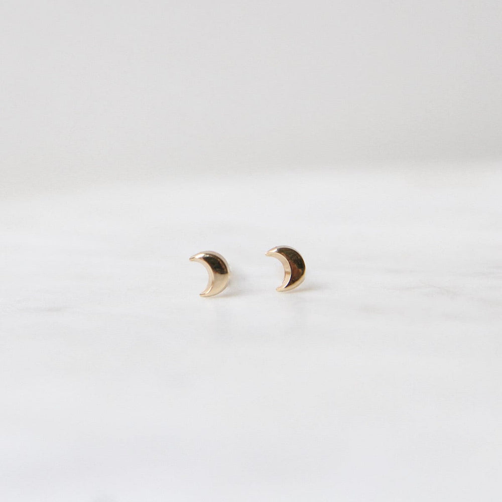 
                      
                        EAR-14K 14k Yellow Gold Mini Moon Post Earring
                      
                    