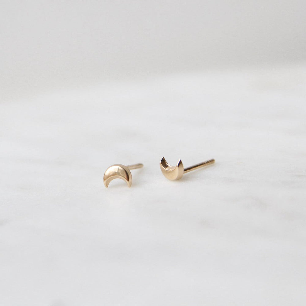 
                      
                        EAR-14K 14k Yellow Gold Mini Moon Post Earring
                      
                    