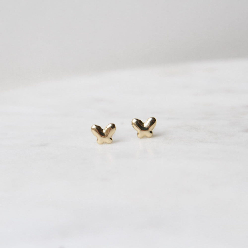 
                      
                        EAR-14K 14k Yellow Gold Mini Puffed Butterfly Post Earring
                      
                    