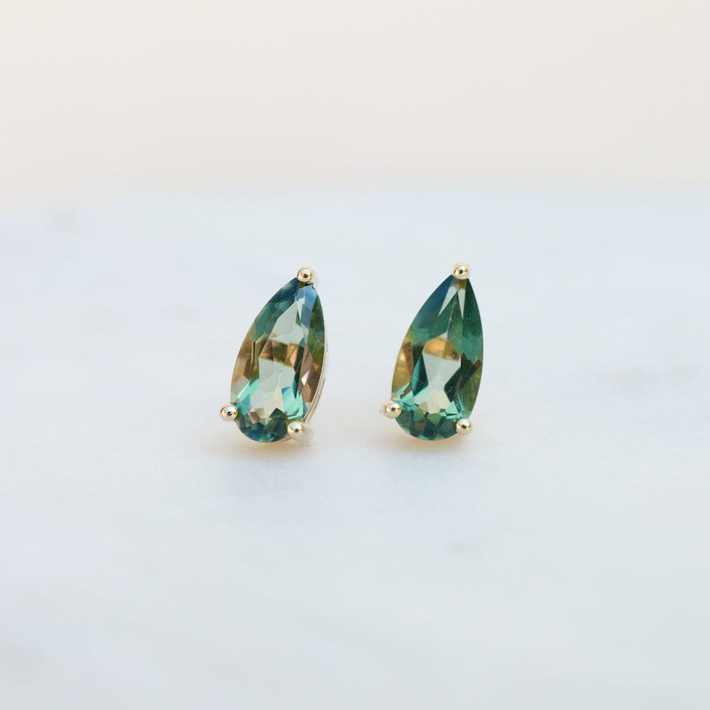 
                  
                    EAR-14K 14k Yellow Gold Pear Shaped Green Envy Topaz Post Earrings
                  
                