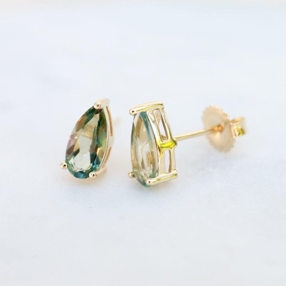 
                  
                    EAR-14K 14k Yellow Gold Pear Shaped Green Envy Topaz Post Earrings
                  
                