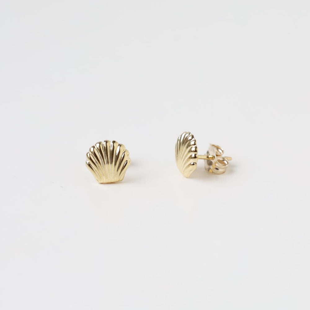 
                      
                        EAR-14K 14k Yellow Gold Small Flat Sea Shell Post Earring
                      
                    