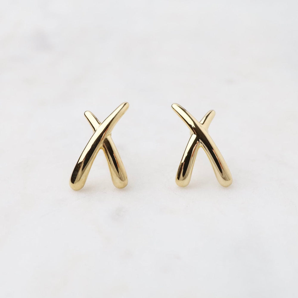 
                      
                        EAR-14K 14K Yellow Gold Small "X" Post Earring
                      
                    