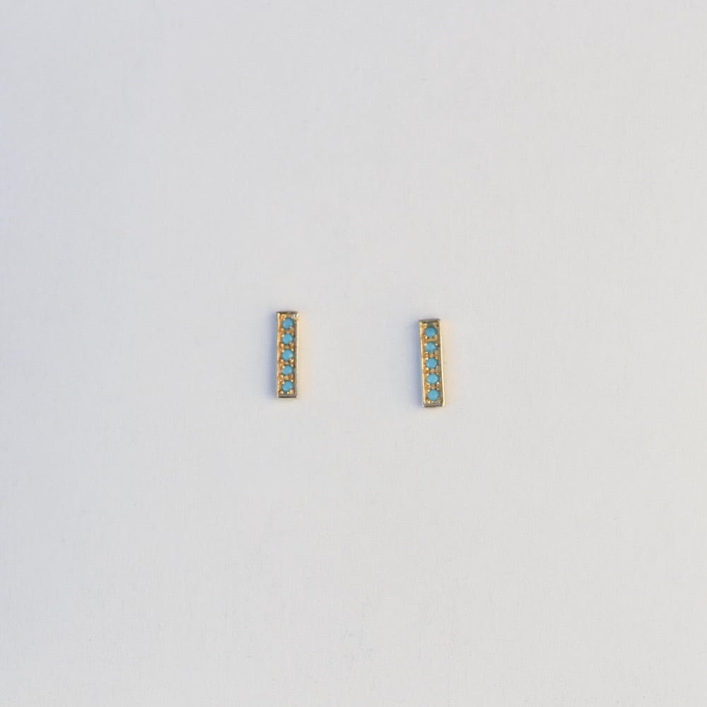 
                      
                        EAR-14K 14K Yellow Gold Turquoise Bar Post Earring
                      
                    