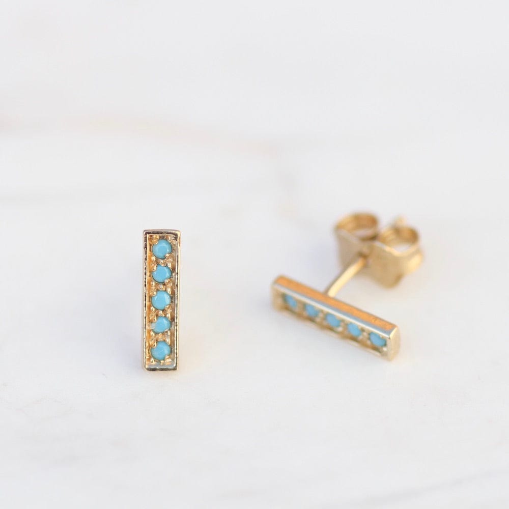 
                      
                        EAR-14K 14K Yellow Gold Turquoise Bar Post Earring
                      
                    