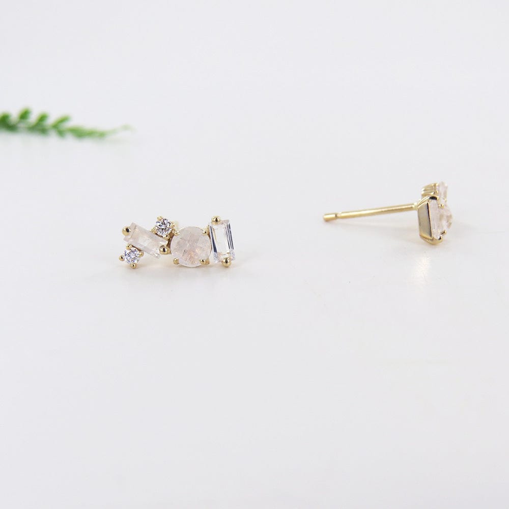 
                  
                    EAR-14K 14K YELLOW GOLD WHITE TOPAZ MOONSTONE AND DIAMOND
                  
                