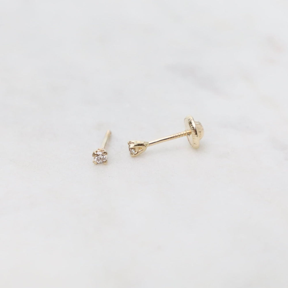 
                      
                        EAR-14K 14k Yellow Mini Diamond Post Earrings
                      
                    