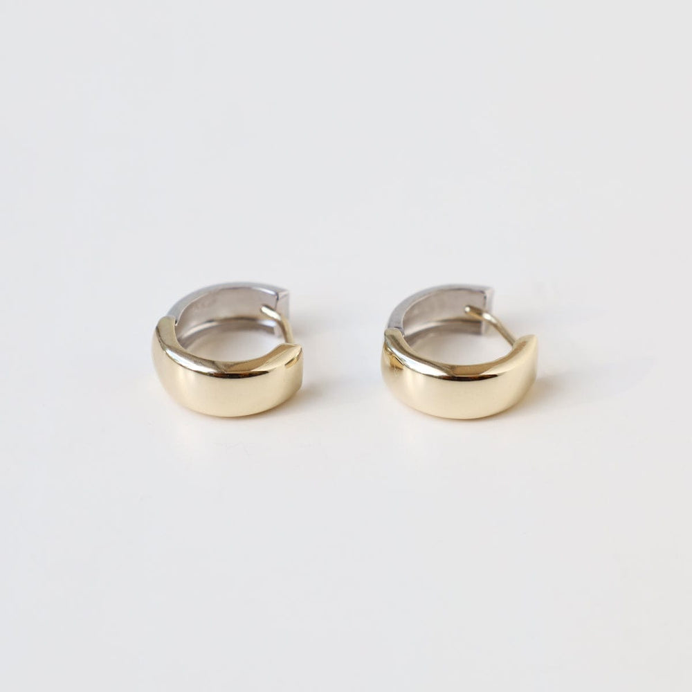 
                      
                        EAR-14K 14k Yellow & White Gold Huggies - 13mm
                      
                    