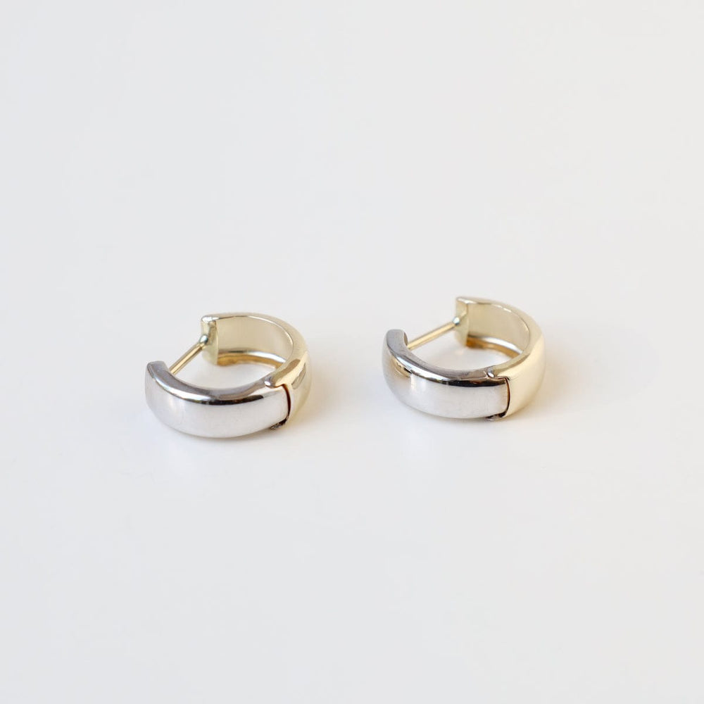 
                      
                        EAR-14K 14k Yellow & White Gold Huggies - 13mm
                      
                    