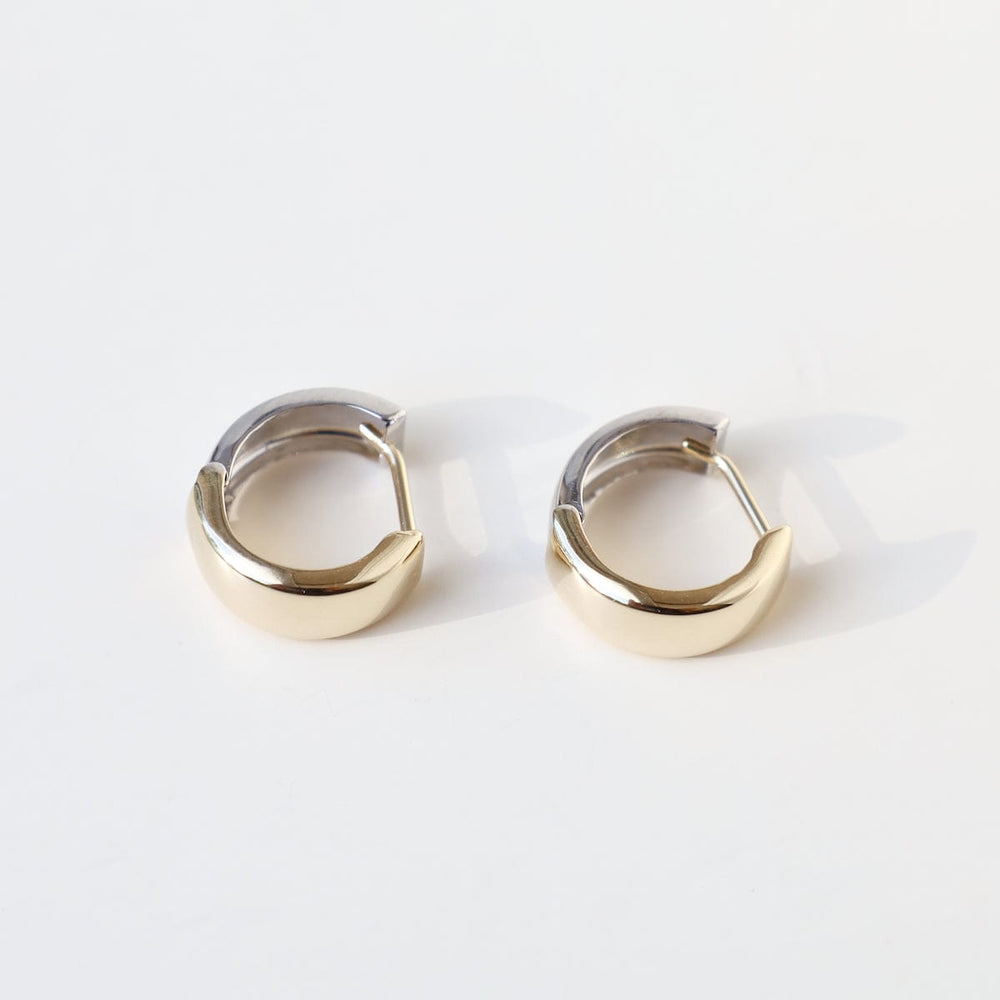 
                      
                        EAR-14K 14k Yellow & White Gold Huggies - 13mm
                      
                    