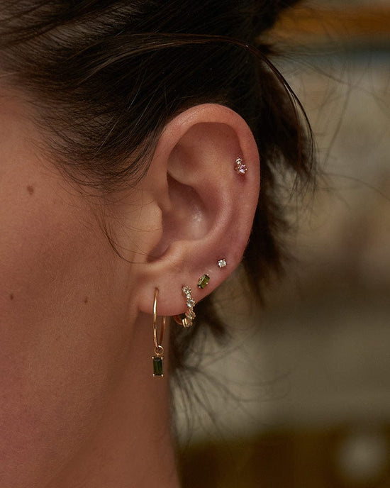 EAR-14K 14kt Gold Tourmaline Stud Earrings
