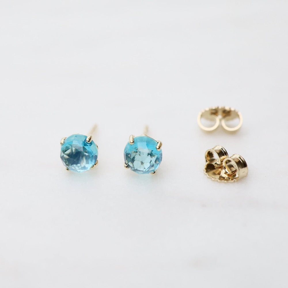 
                  
                    EAR-14K 6mm Round Paraiba Topaz Post Earring
                  
                