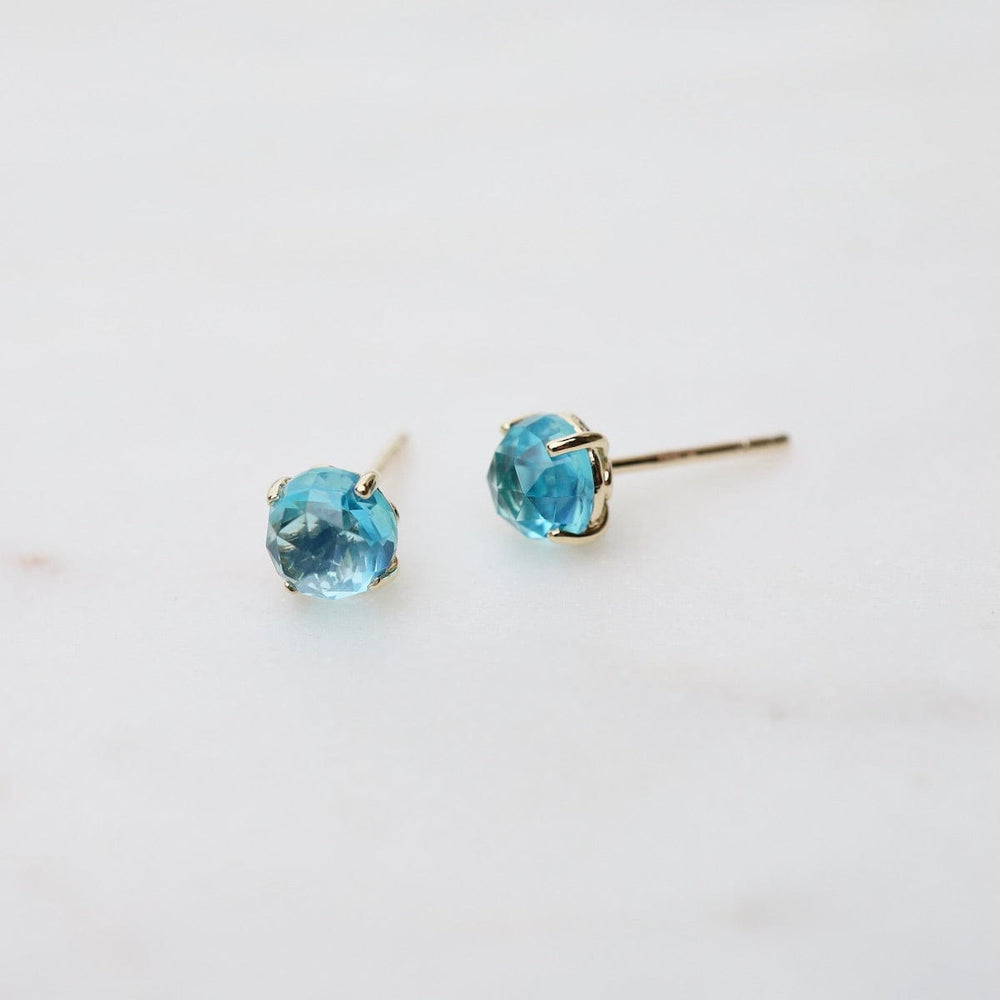 
                  
                    EAR-14K 6mm Round Paraiba Topaz Post Earring
                  
                