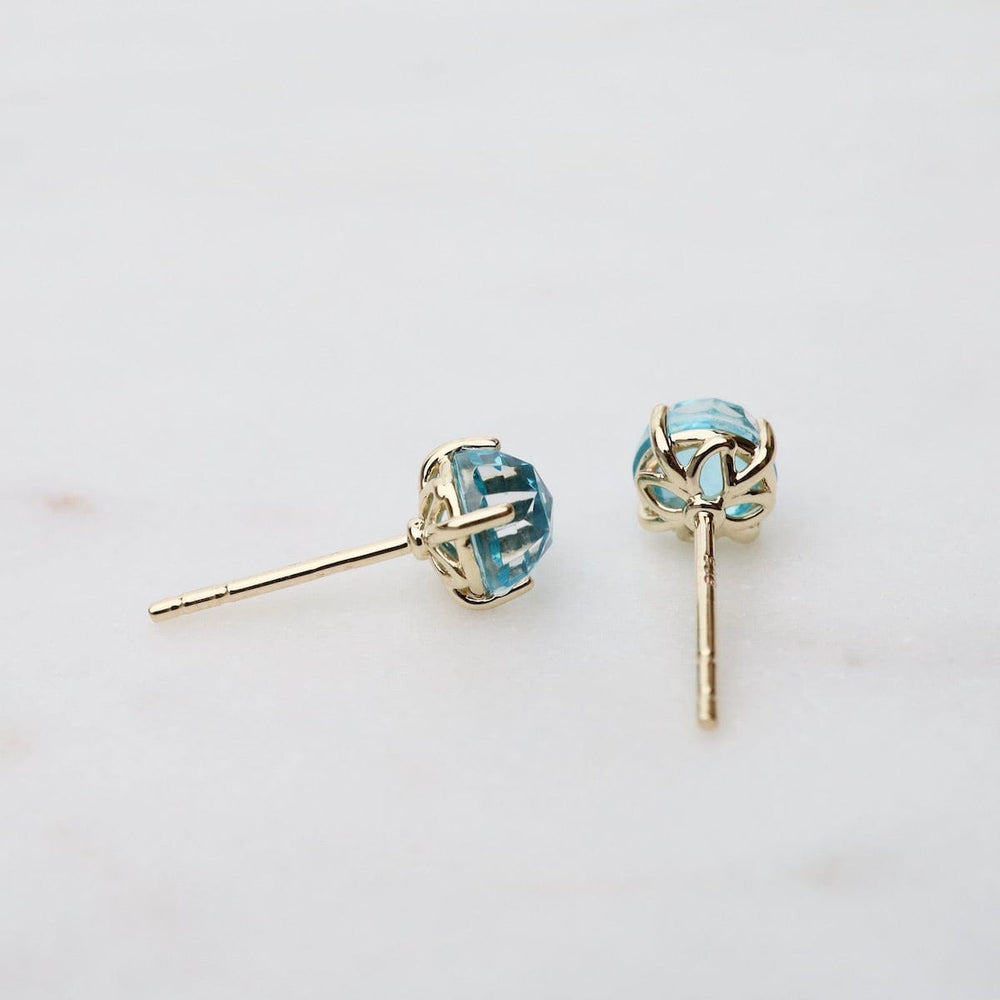 
                  
                    EAR-14K 6mm Round Paraiba Topaz Post Earring
                  
                