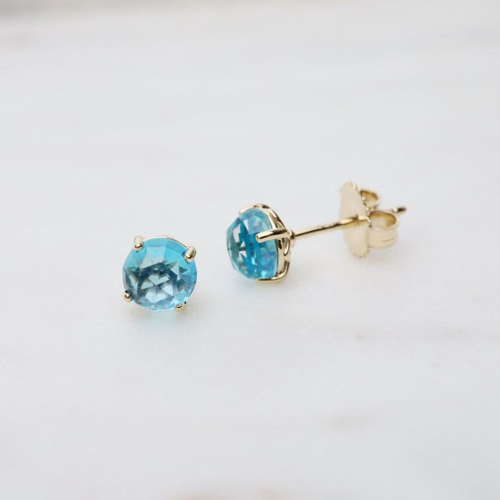 
                  
                    EAR-14K 6mm Round Paraiba Topaz Post Earring
                  
                