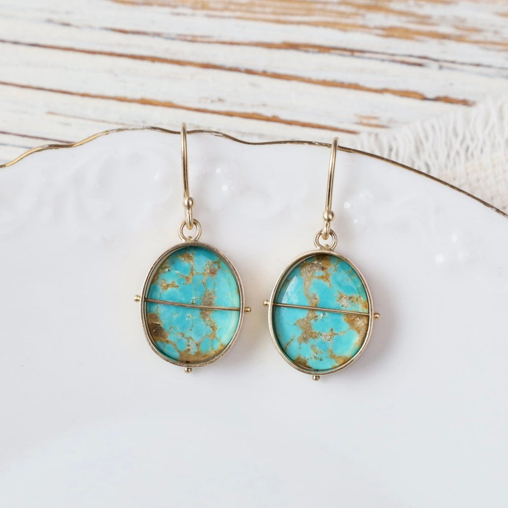 
                  
                    EAR-14K Captured Royston Turquoise Drop Earrings
                  
                