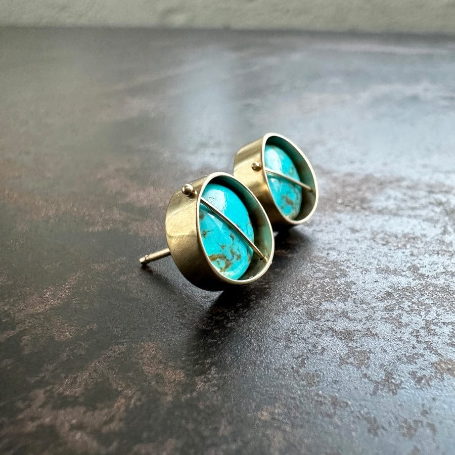 
                  
                    EAR-14K Captured Sierra Turquoise Stud Earrings
                  
                