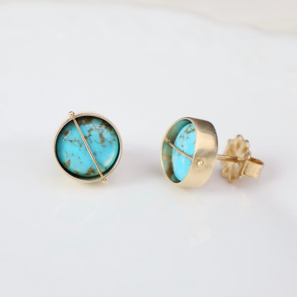 
                  
                    EAR-14K Captured Sierra Turquoise Stud Earrings
                  
                