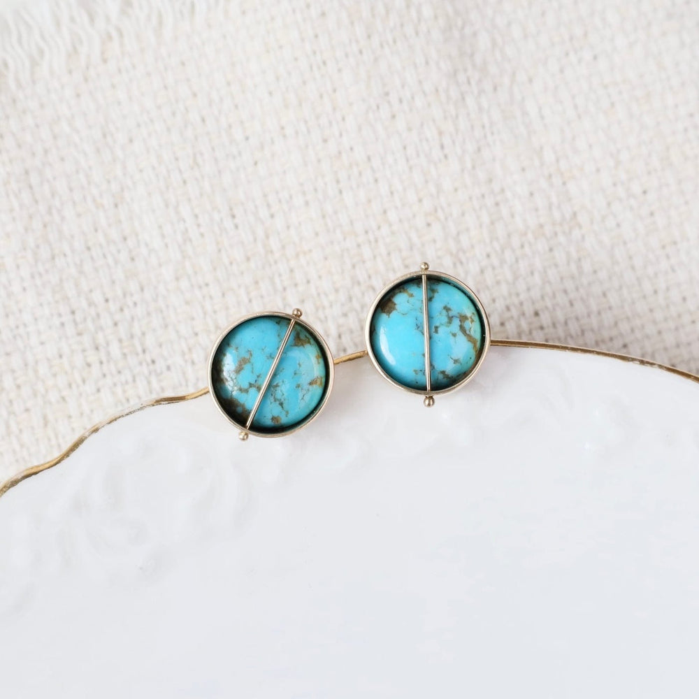 
                  
                    EAR-14K Captured Sierra Turquoise Stud Earrings
                  
                