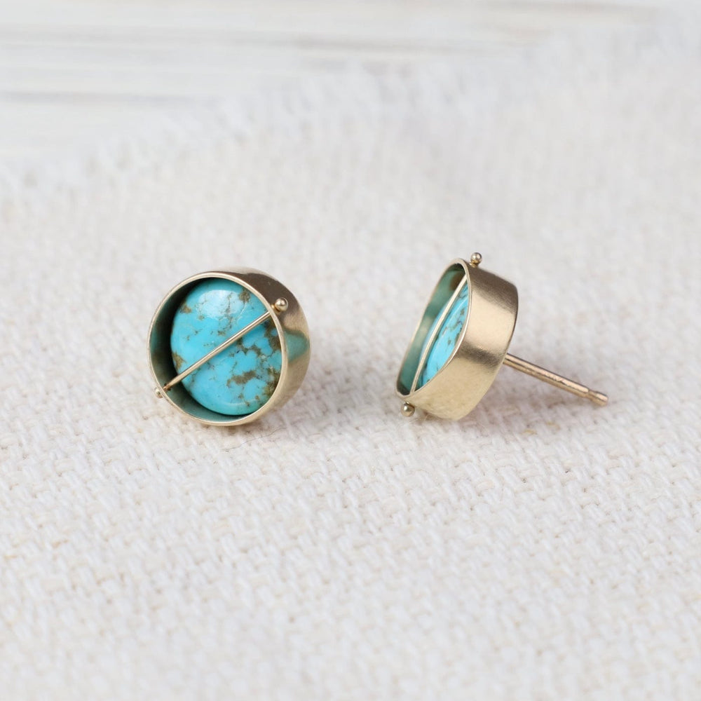 
                  
                    EAR-14K Captured Sierra Turquoise Stud Earrings
                  
                