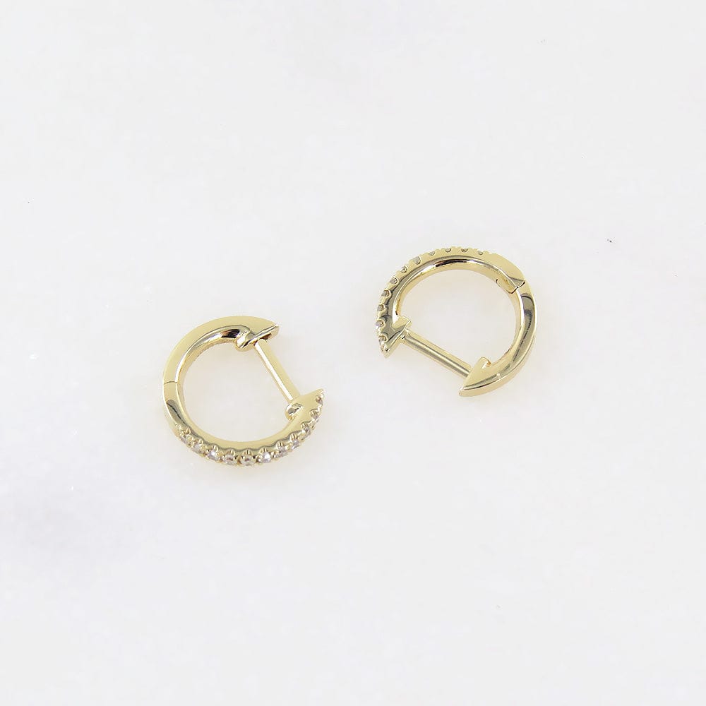 
                      
                        EAR-14K Extra Petite Diamond Huggies - Yellow Gold
                      
                    