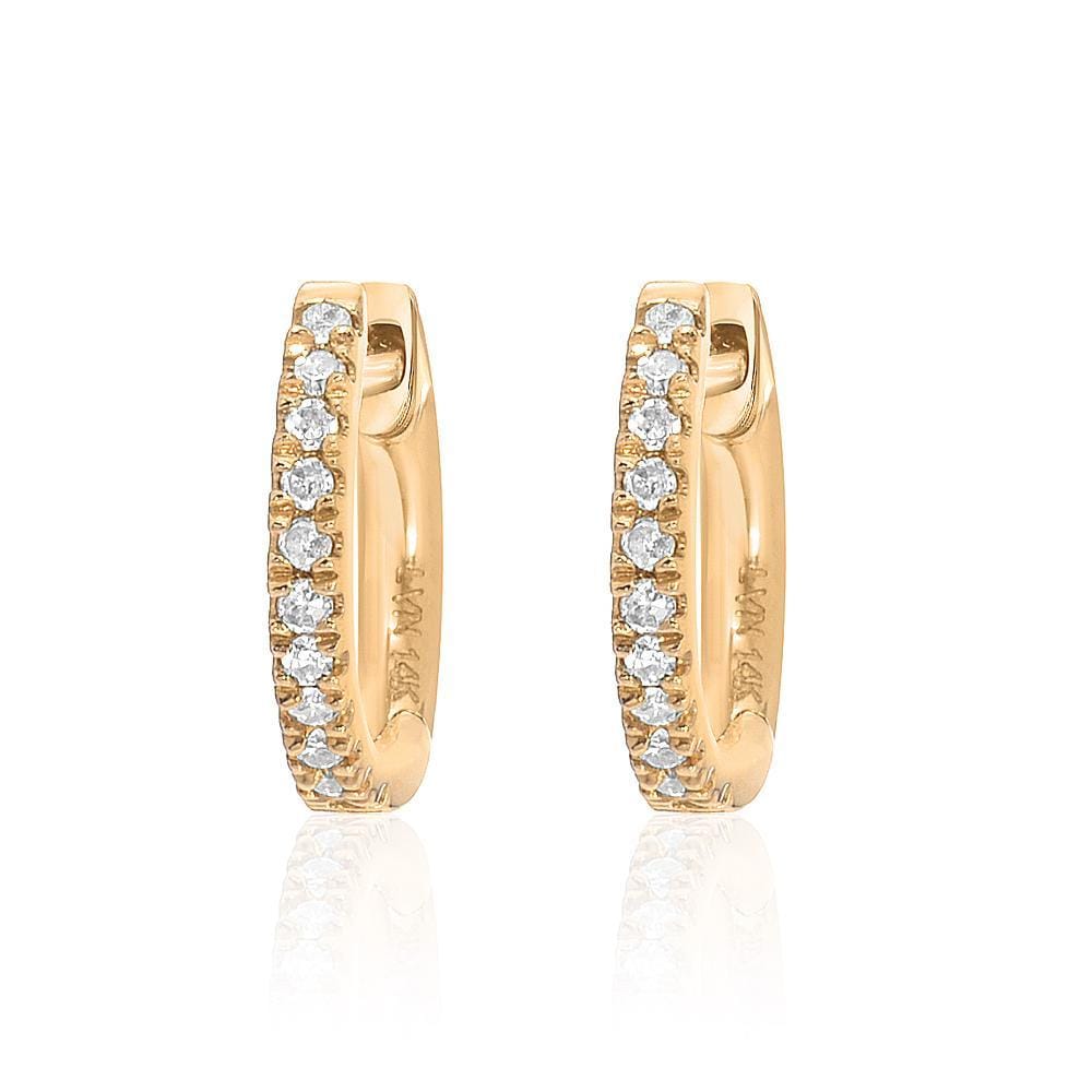 
                      
                        EAR-14K Extra Petite Diamond Huggies - Yellow Gold
                      
                    