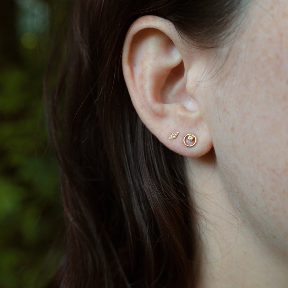 
                      
                        EAR-14K Helios Studs -14k Gold & White Diamond
                      
                    