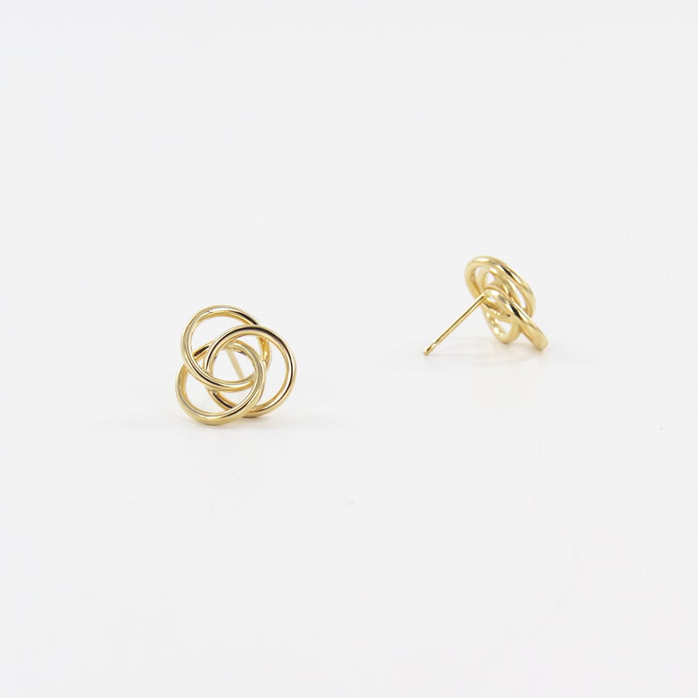EAR-14K LARGE LOVE KNOT POSTS