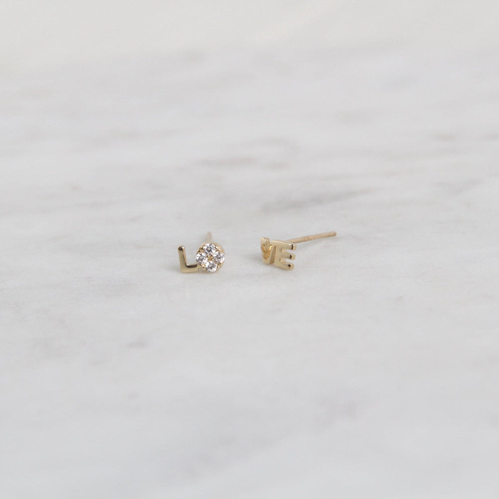 
                      
                        EAR-14K LO-VE 14k Gold & CZ Studs
                      
                    