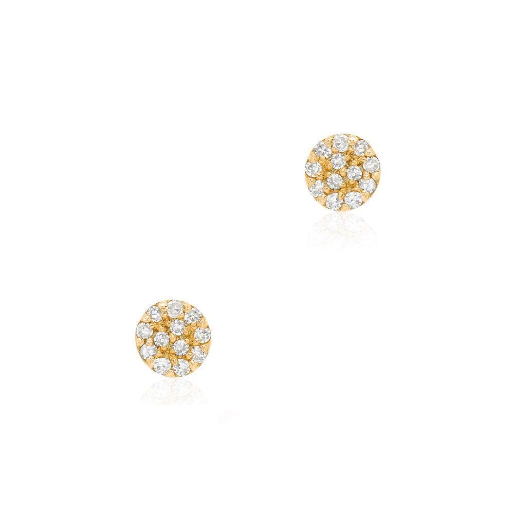 
                      
                        EAR-14K Mini Round Pave Post Earring - 14k Yellow Gold
                      
                    