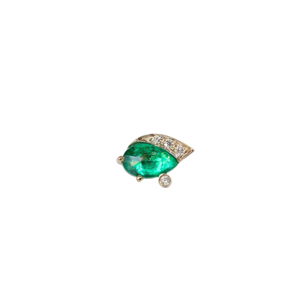 
                      
                        EAR-14K One of a Kind Emerald Eye Earring - SOLD AS A SING
                      
                    