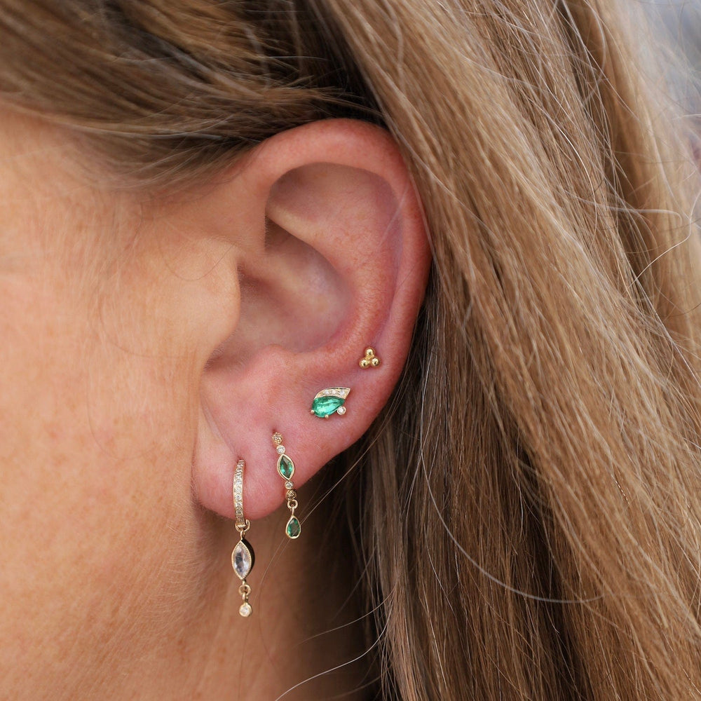 
                      
                        EAR-14K One of a Kind Emerald Eye Earring - SOLD AS A SINGLE
                      
                    