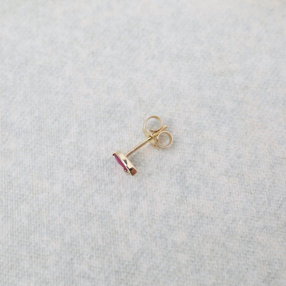 
                      
                        EAR-14K One of a Kind Pink Ruby Eye Earring - SOLD AS A SINGLE
                      
                    