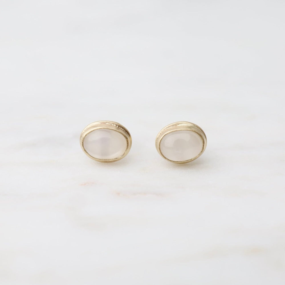 
                      
                        EAR-14K Oval White Moonstone Studs
                      
                    