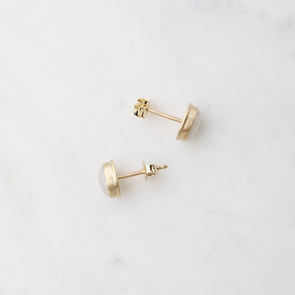 
                      
                        EAR-14K Oval White Moonstone Studs
                      
                    