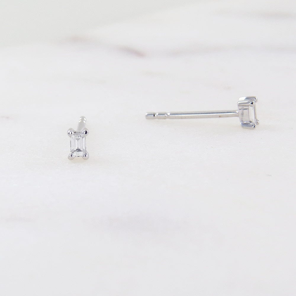 
                      
                        EAR-14K PETITE PRONG SET BAGUETTE  DIAMOND POST EARRINGS
                      
                    