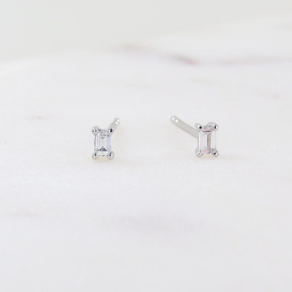 
                      
                        EAR-14K PETITE PRONG SET BAGUETTE  DIAMOND POST EARRINGS
                      
                    