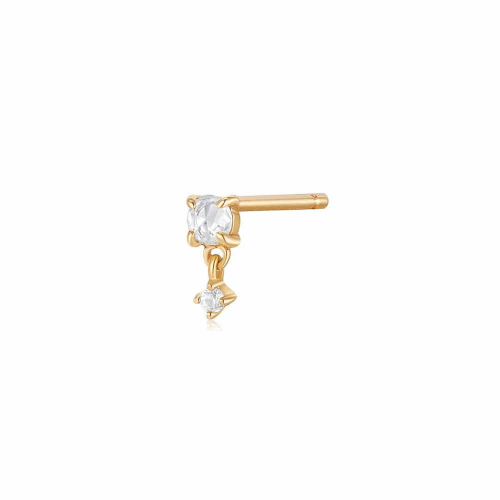 
                      
                        EAR-14K Rose Cut Double White Sapphire  - SOLD AS A SINGLE
                      
                    