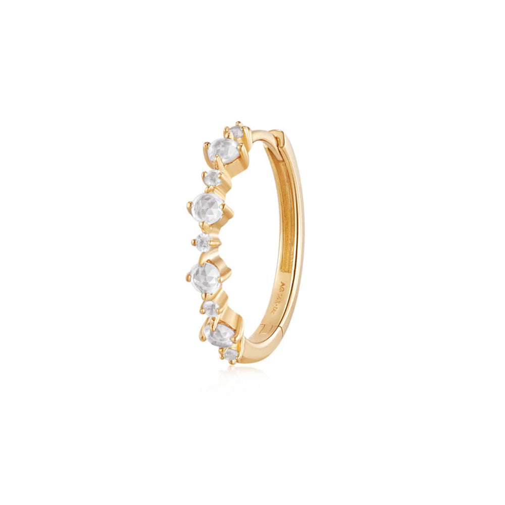 
                      
                        EAR-14K Rose Cut White Sapphire Huggie Hoop - SOLD AS A SINGLE
                      
                    