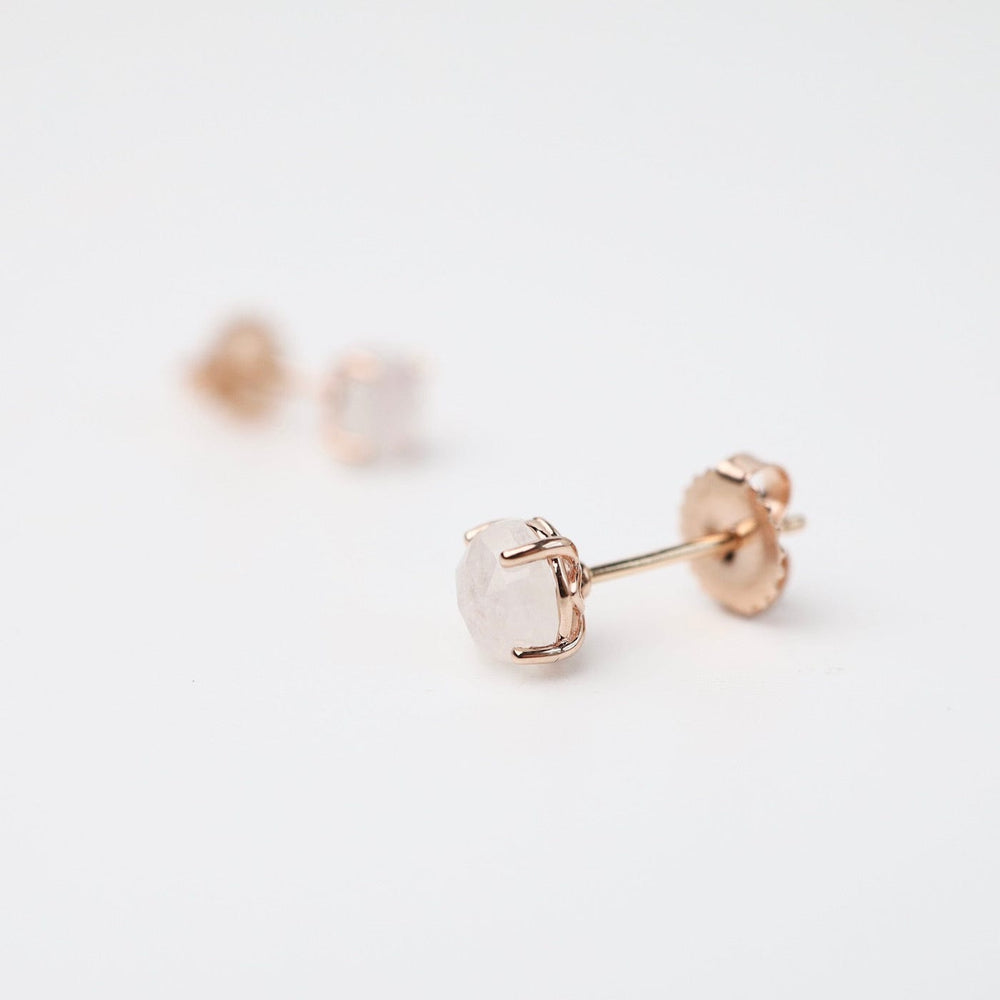 
                  
                    EAR-14K Rose Gold Round Rainbow Moonstone Post Earrings
                  
                