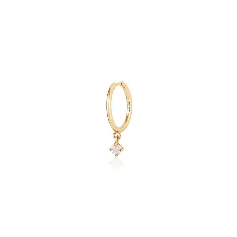 
                      
                        EAR-14K Single Opal Hoop - SOLD AS A SINGLE
                      
                    