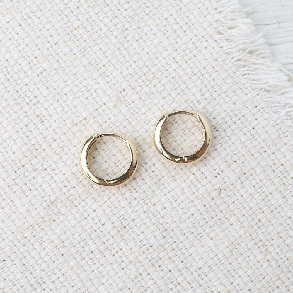 EAR-14K Small 14k Yellow Gold Huggies