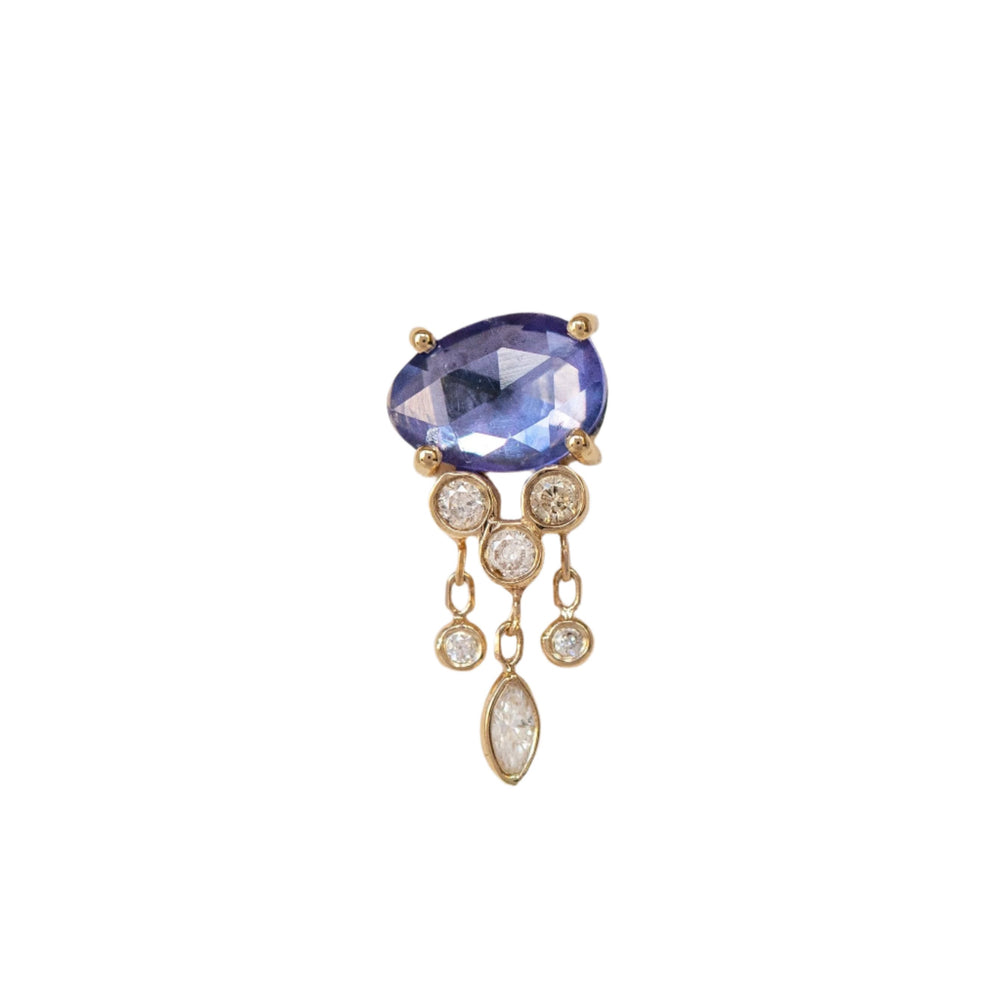 
                      
                        EAR-14K Tanzanite & Diamonds Jellyfish Earring - SOLD AS A
                      
                    